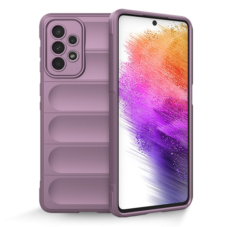 For Samsung Galaxy A73 Magic Shield TPU + Flannel Phone Case