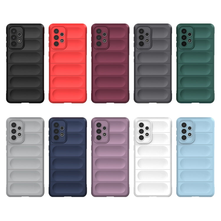 For Samsung Galaxy A73 Magic Shield TPU + Flannel Phone Case