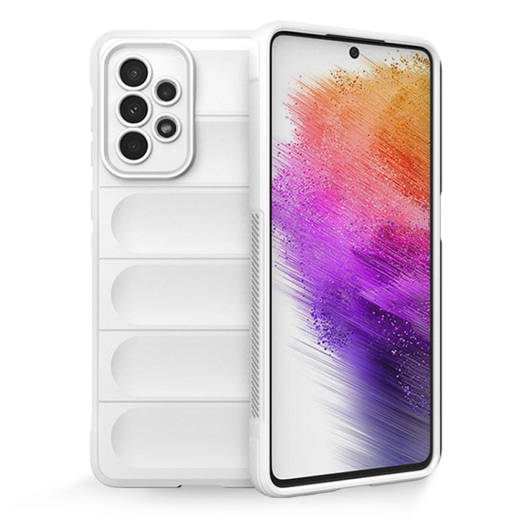 For Samsung Galaxy A73 Magic Shield TPU + Flannel Phone Case