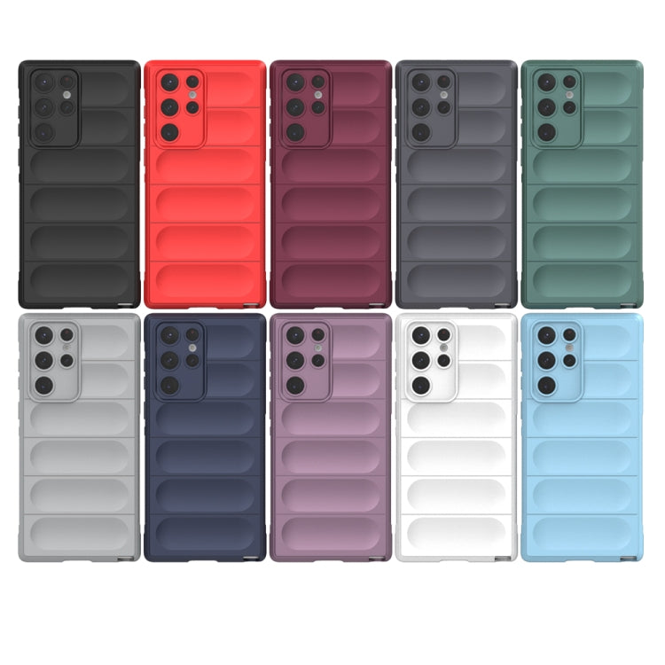 For Samsung Galaxy S22 Ultra 5G Magic Shield TPU + Flannel Phone Case