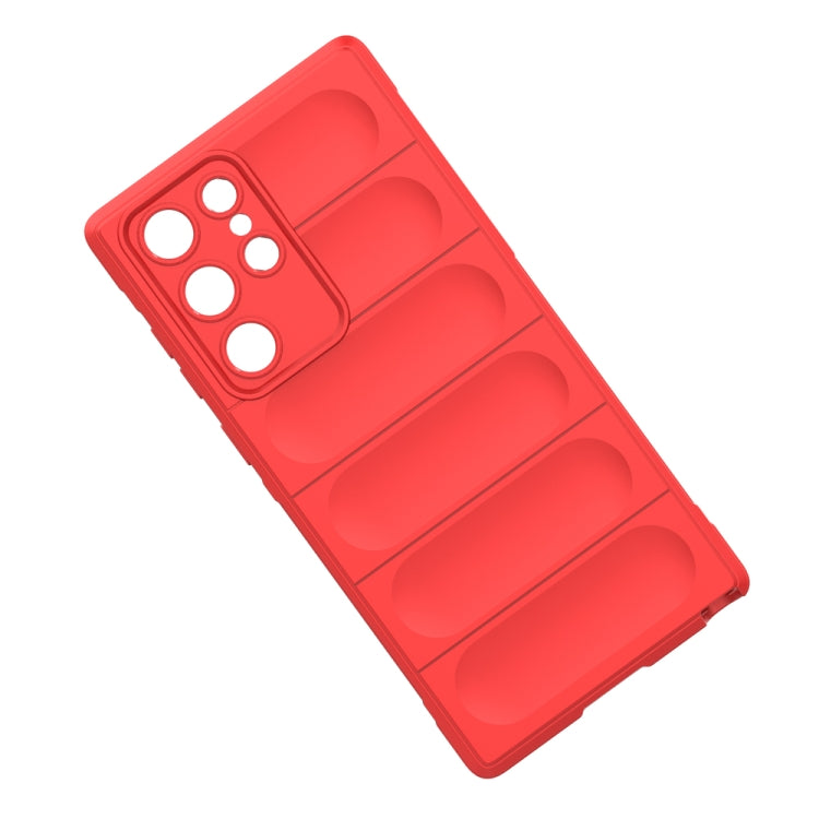 For Samsung Galaxy S22 Ultra 5G Magic Shield TPU + Flannel Phone Case
