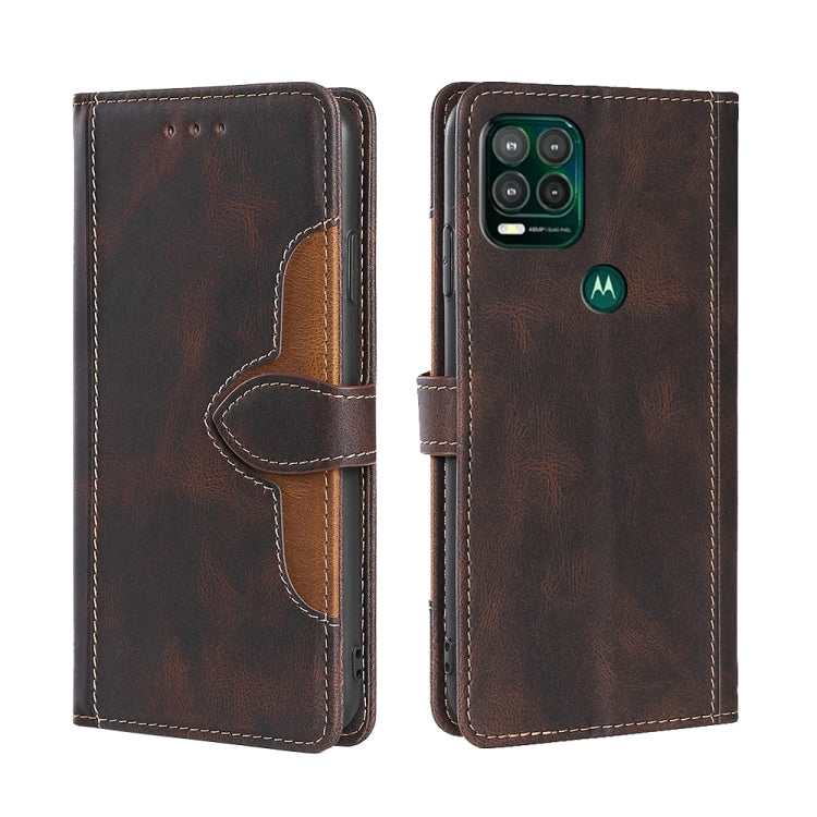 For Motorola Moto G Stylus 2022 Stitching Skin Feel Magnetic Buckle Horizontal Flip PU Leather Case
