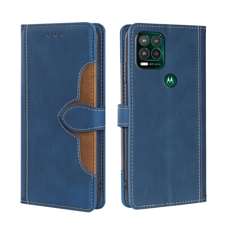 For Motorola Moto G Stylus 2022 Stitching Skin Feel Magnetic Buckle Horizontal Flip PU Leather Case