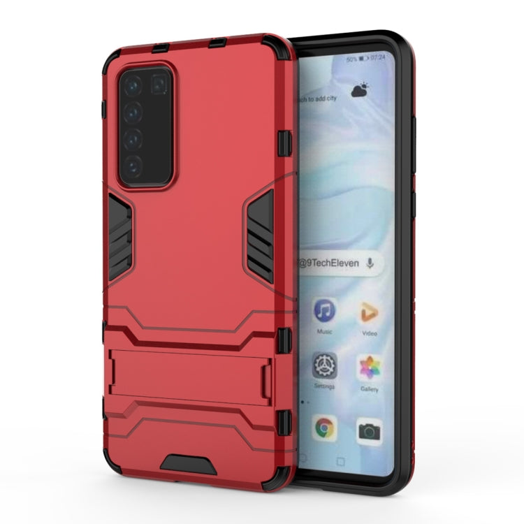 For Huawei P40 PC + TPU Shockproof Protective Case with Holder