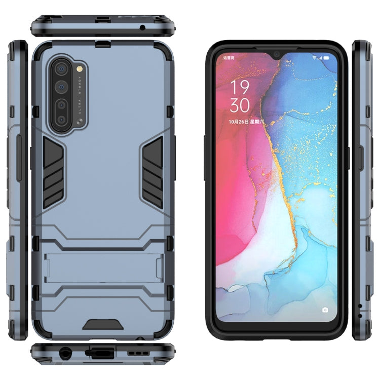 For OPPO Reno3 PC + TPU Shockproof Protective Case with Holder