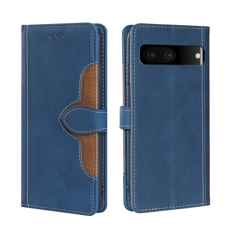For Google Pixel 7 5G Stitching Skin Feel Magnetic Buckle Horizontal Flip PU Leather Case