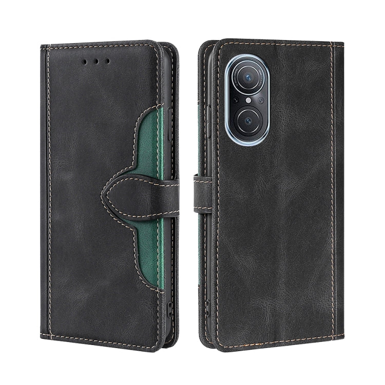 For Huawei Nova 9 SE Stitching Skin Feel Magnetic Buckle Horizontal Flip PU Leather Case