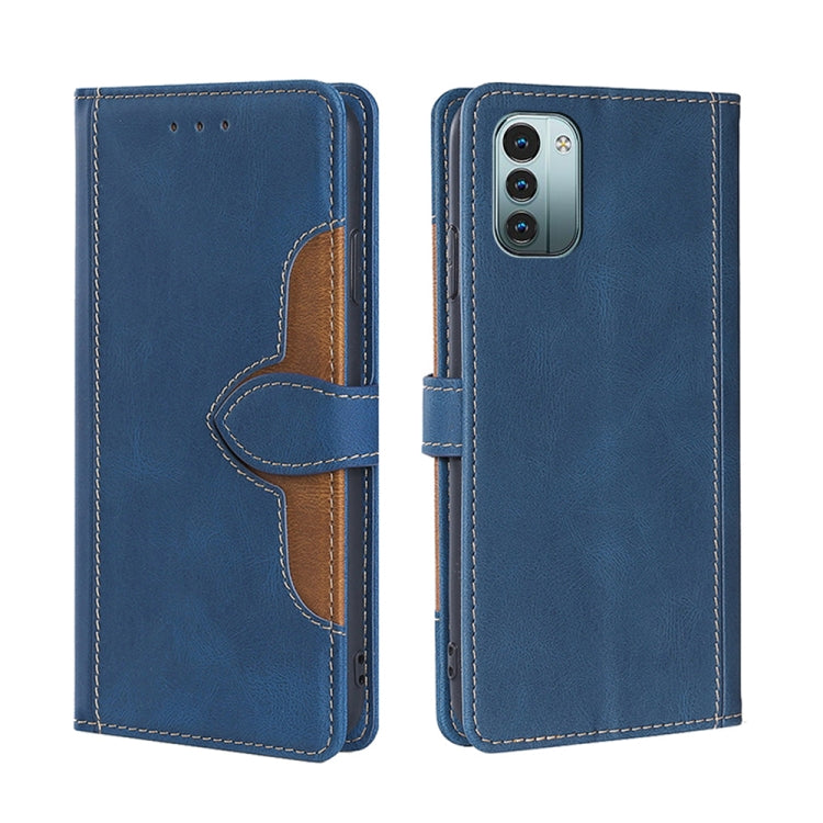 For Nokia G21/G11 Stitching Skin Feel Magnetic Buckle Horizontal Flip PU Leather Case
