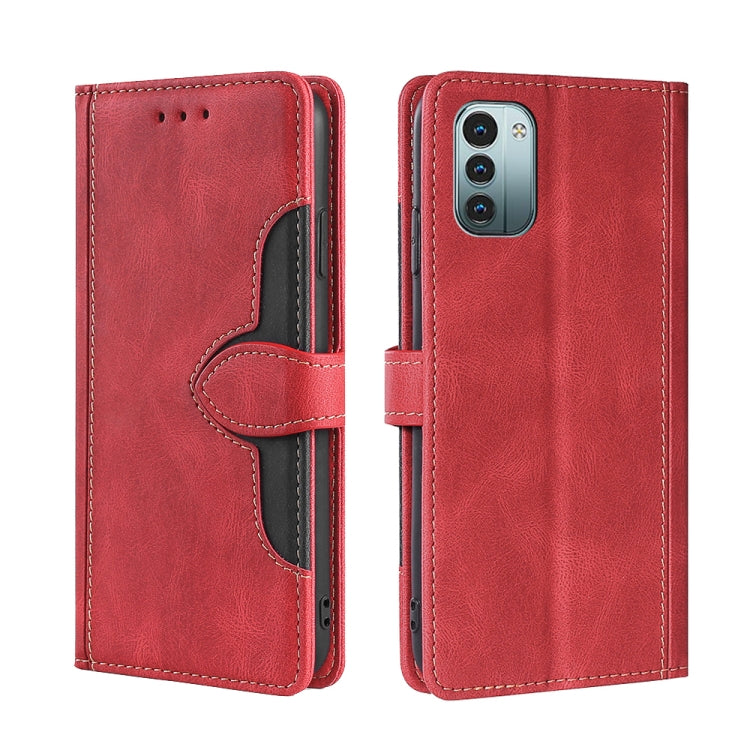 For Nokia G21/G11 Stitching Skin Feel Magnetic Buckle Horizontal Flip PU Leather Case