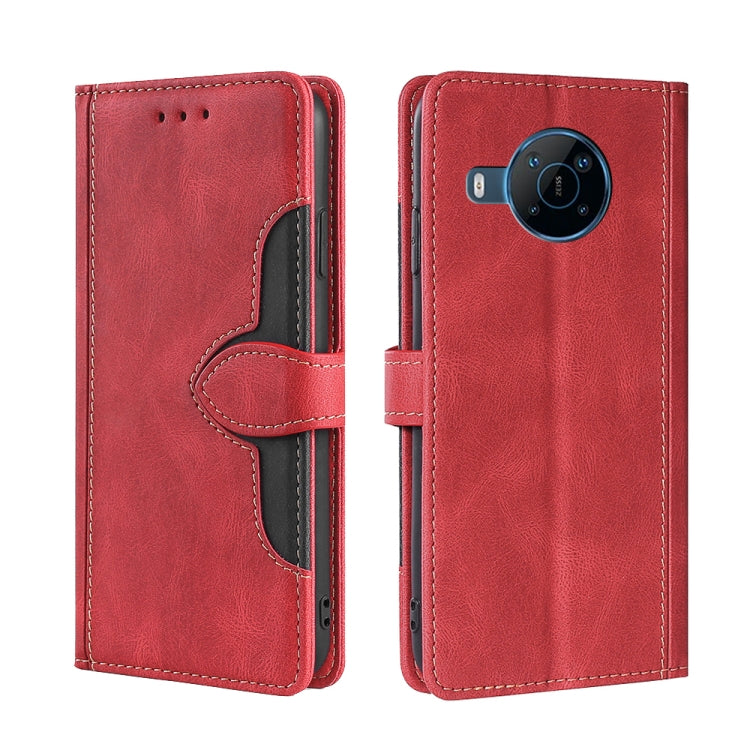 For Nokia X100 Stitching Skin Feel Magnetic Buckle Horizontal Flip PU Leather Case