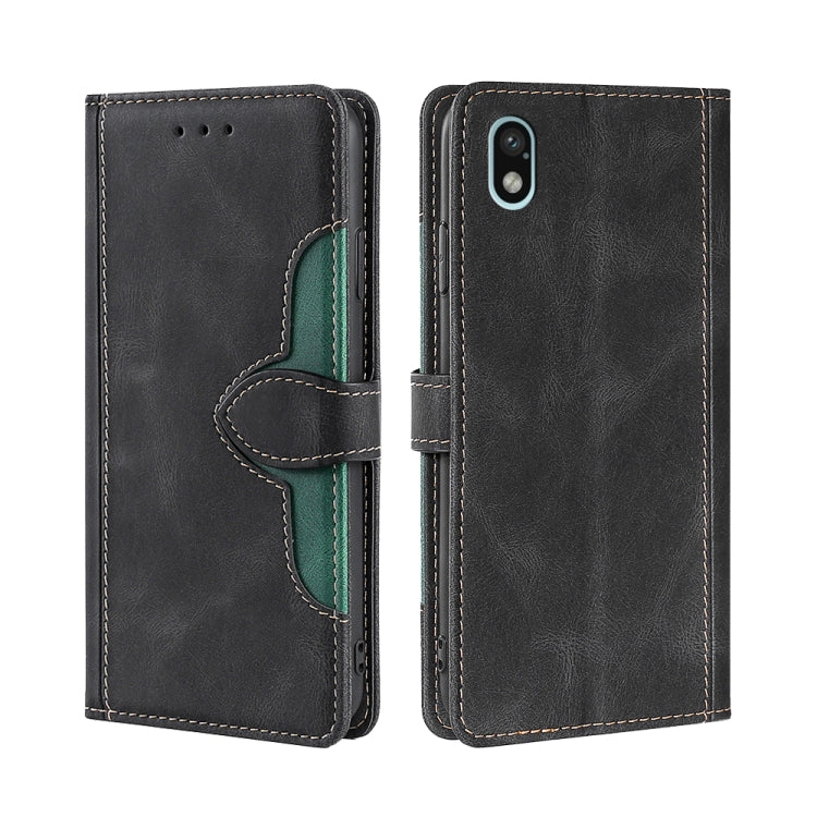 For Sony Xperia Ace III Stitching Skin Feel Magnetic Buckle Horizontal Flip PU Leather Case