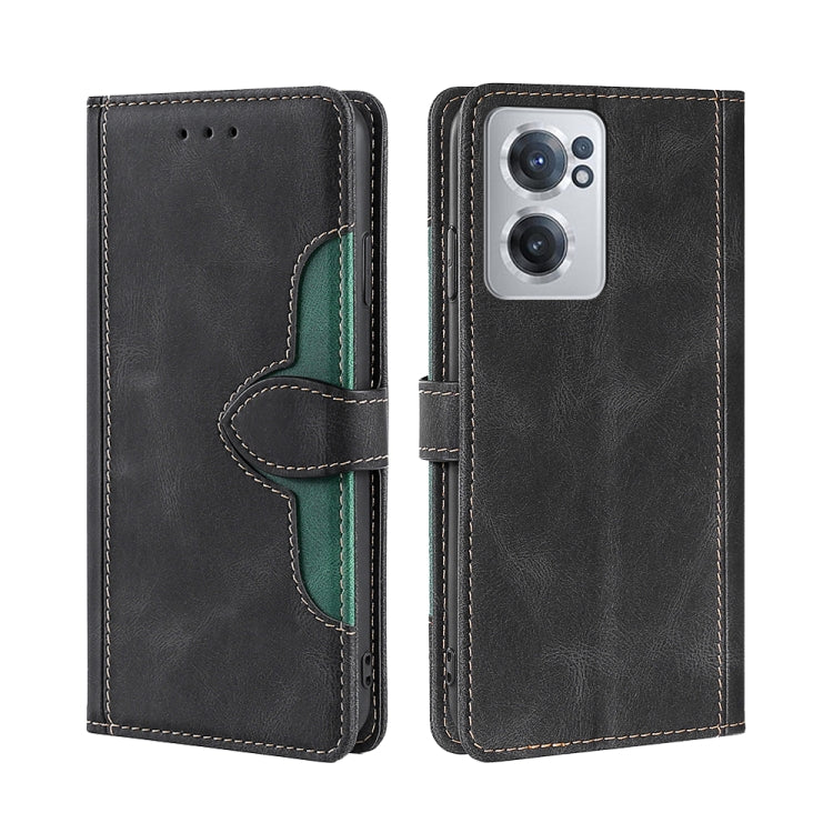 For OnePlus Nord CE 2 5G Stitching Skin Feel Magnetic Buckle Horizontal Flip PU Leather Case