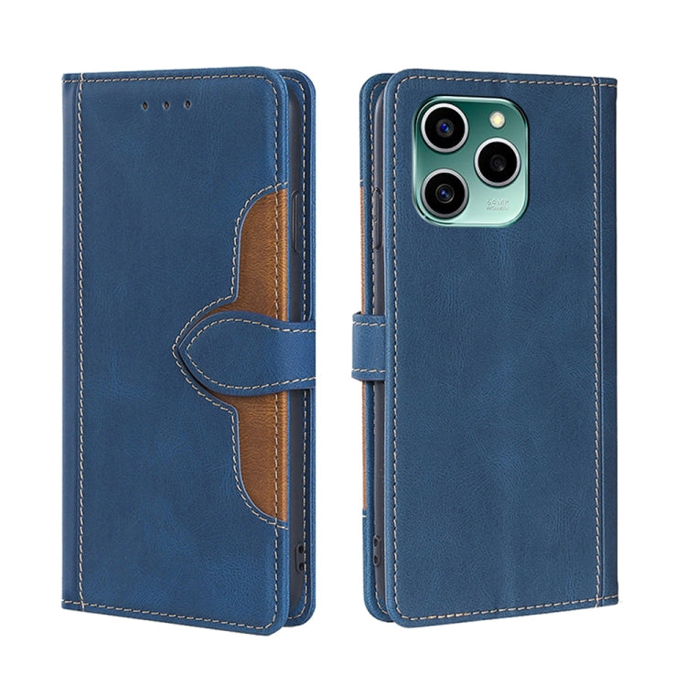 For Honor 60 SE Stitching Skin Feel Magnetic Buckle Horizontal Flip PU Leather Case