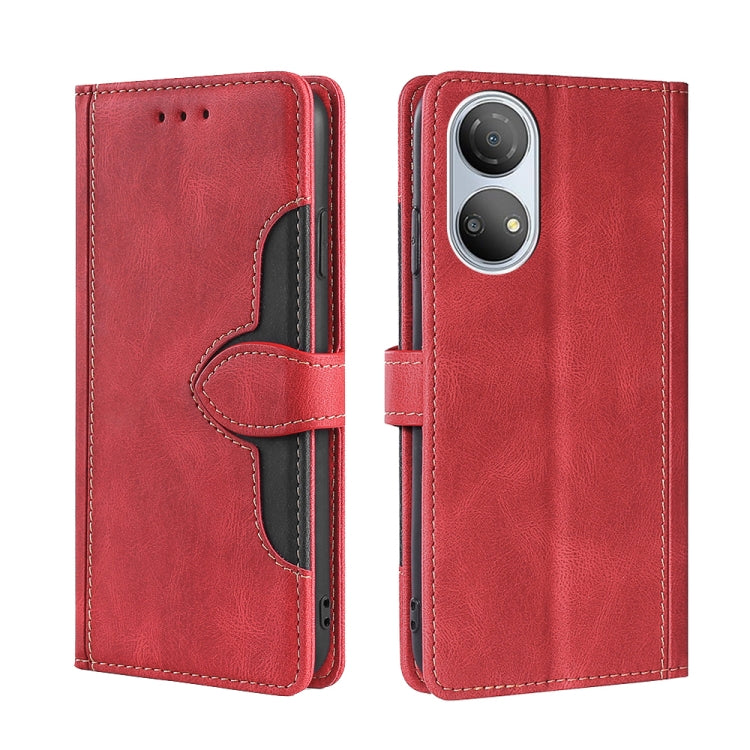 For Honor Play 30 Plus Stitching Skin Feel Magnetic Buckle Horizontal Flip PU Leather Case