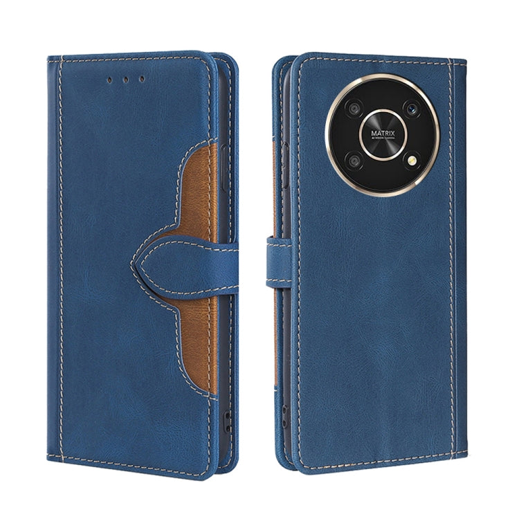 For Honor X30 5G Stitching Skin Feel Magnetic Buckle Horizontal Flip PU Leather Case