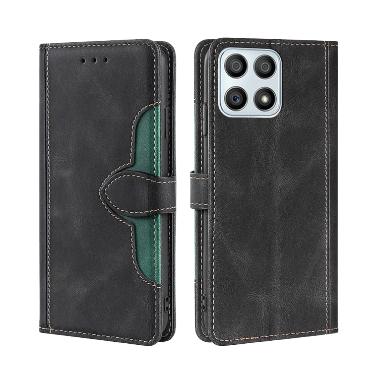 For Honor X30i Stitching Skin Feel Magnetic Buckle Horizontal Flip PU Leather Case