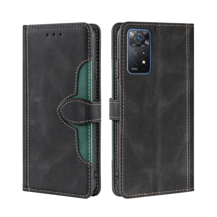 For Xiaomi Redmi Note 11 Pro 4G Global/Redmi Note11 Pro 5G Global Stitching Skin Feel Magnetic Buckle Horizontal Flip PU Leather Case