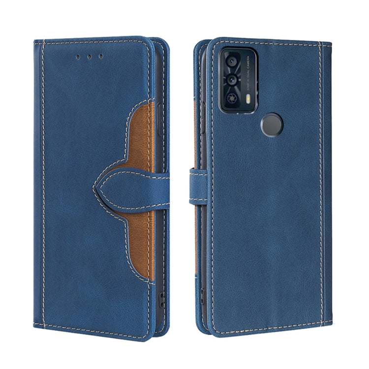 For TCL 20B/6159K Stitching Skin Feel Magnetic Buckle Horizontal Flip PU Leather Case
