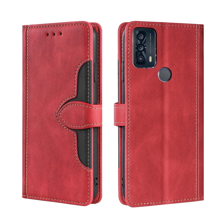 For TCL 20B/6159K Stitching Skin Feel Magnetic Buckle Horizontal Flip PU Leather Case