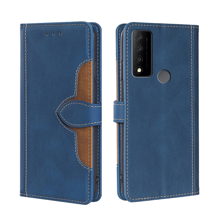 For TCL 30 V 5G/T781S Stitching Skin Feel Magnetic Buckle Horizontal Flip PU Leather Case