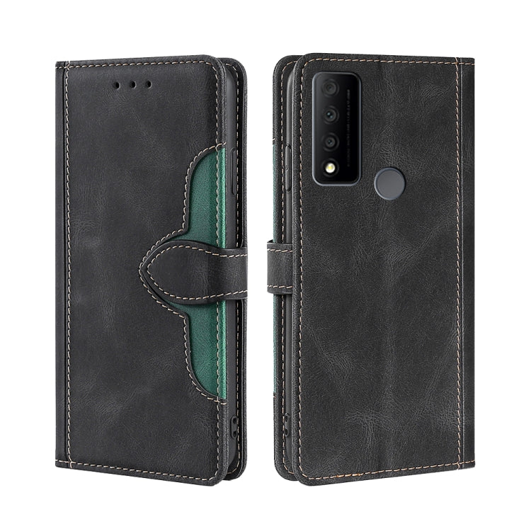 For TCL 30 V 5G/T781S Stitching Skin Feel Magnetic Buckle Horizontal Flip PU Leather Case