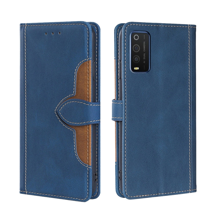 For TCL 205 Stitching Skin Feel Magnetic Buckle Horizontal Flip PU Leather Case