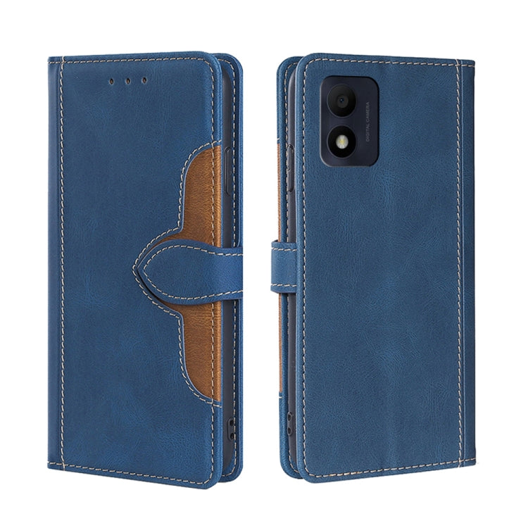 For Alcatel 1B 2022 Stitching Skin Feel Magnetic Buckle Horizontal Flip PU Leather Case