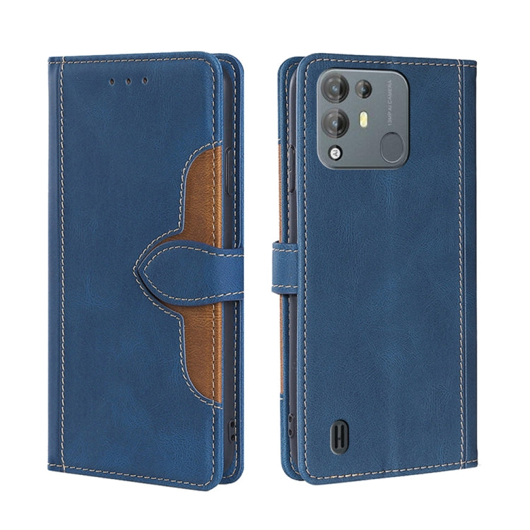For Blackview A55 Pro Stitching Skin Feel Magnetic Buckle Horizontal Flip PU Leather Case
