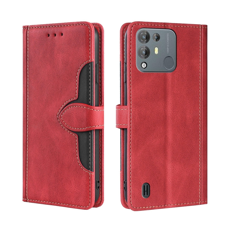 For Blackview A55 Pro Stitching Skin Feel Magnetic Buckle Horizontal Flip PU Leather Case