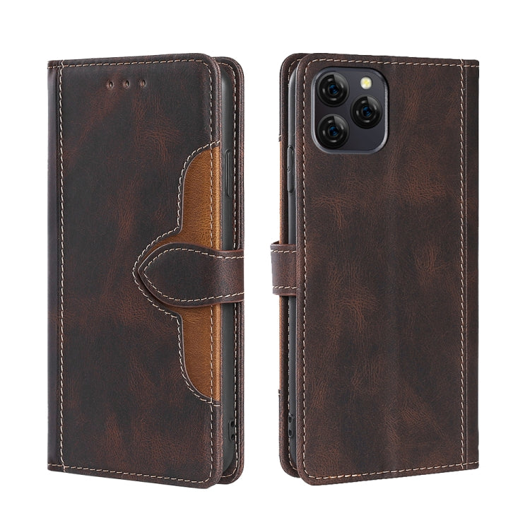 For Blackview A95 Stitching Skin Feel Magnetic Buckle Horizontal Flip PU Leather Case