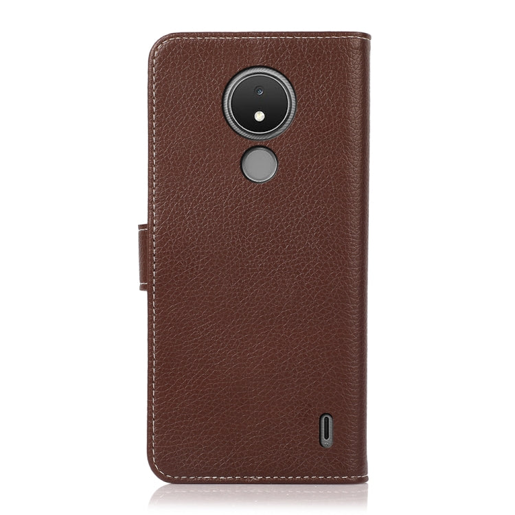 For Nokia C21 Litchi Texture PU + TPU Horizontal Flip Leather Case