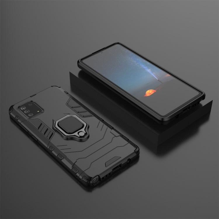 For Galaxy Note 10 Lite / A81 / M60s PC + TPU Shockproof Protective Case with Magnetic Ring Holder