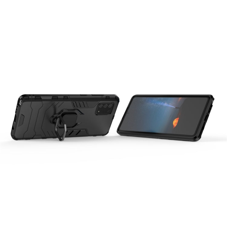 For Galaxy Note 10 Lite / A81 / M60s PC + TPU Shockproof Protective Case with Magnetic Ring Holder
