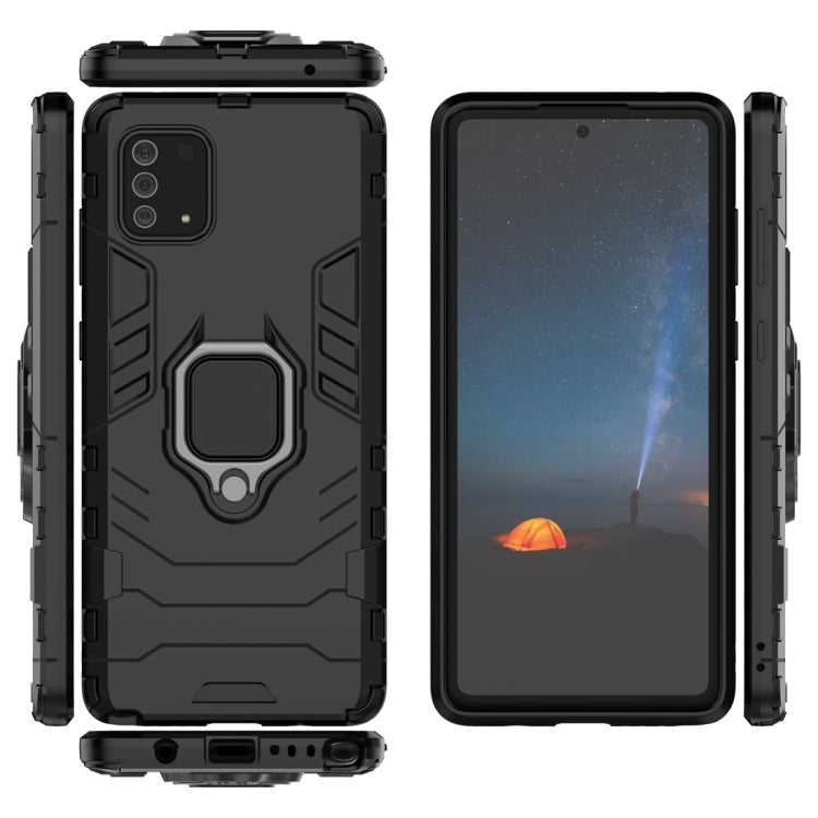For Galaxy Note 10 Lite / A81 / M60s PC + TPU Shockproof Protective Case with Magnetic Ring Holder