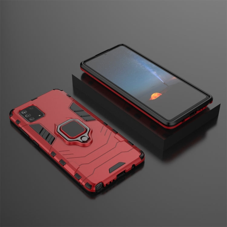 For Galaxy Note 10 Lite / A81 / M60s PC + TPU Shockproof Protective Case with Magnetic Ring Holder