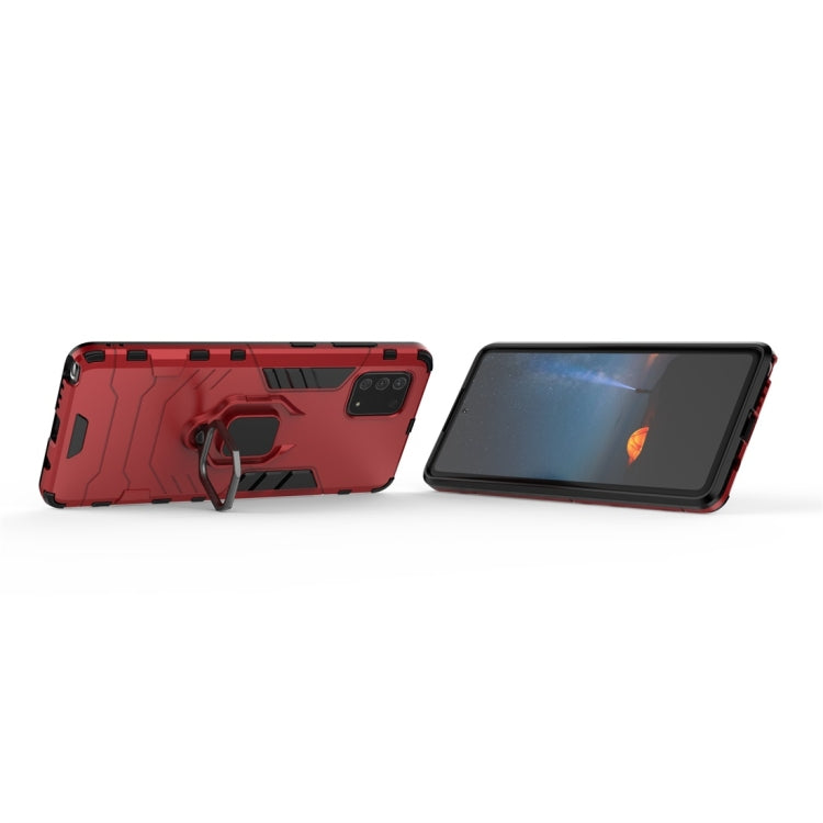 For Galaxy Note 10 Lite / A81 / M60s PC + TPU Shockproof Protective Case with Magnetic Ring Holder