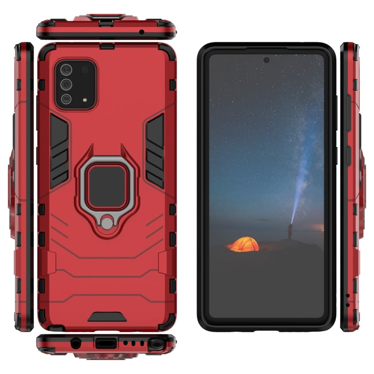 For Galaxy Note 10 Lite / A81 / M60s PC + TPU Shockproof Protective Case with Magnetic Ring Holder