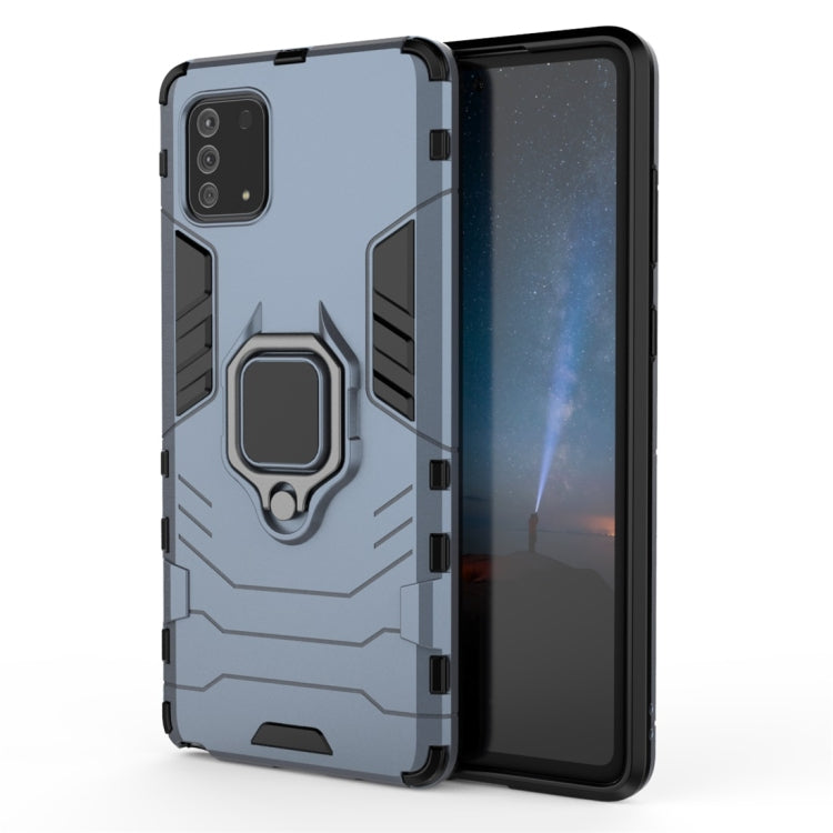For Galaxy Note 10 Lite / A81 / M60s PC + TPU Shockproof Protective Case with Magnetic Ring Holder
