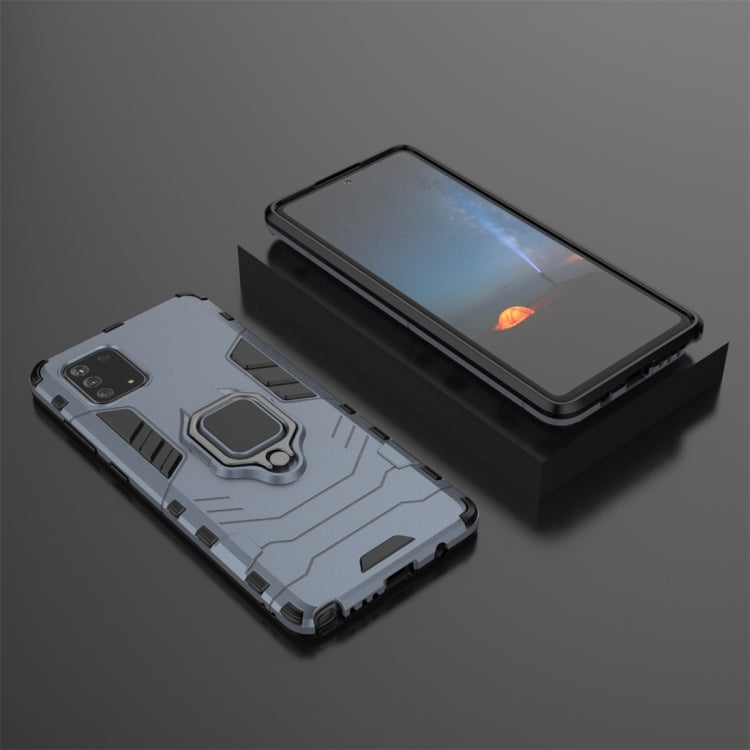For Galaxy Note 10 Lite / A81 / M60s PC + TPU Shockproof Protective Case with Magnetic Ring Holder