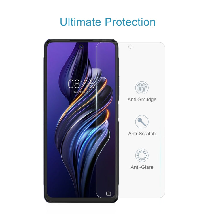 50 PCS 0.26mm 9H 2.5D Tempered Glass Film For Tecno Pova 3