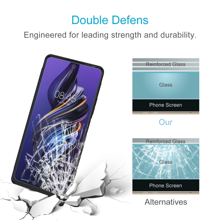 50 PCS 0.26mm 9H 2.5D Tempered Glass Film For Tecno Pova 3