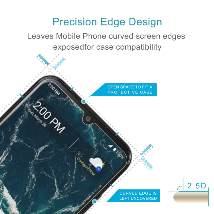 50 PCS 0.26mm 9H 2.5D Tempered Glass Film For Nokia C200