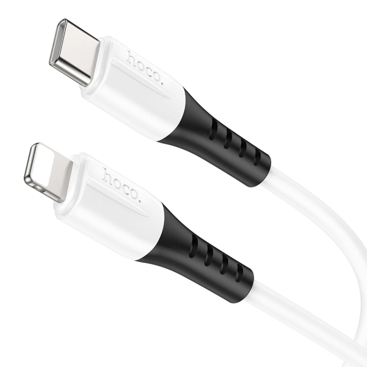 hoco 20W X82 3A PD USB-C / Type-C to 8 Pin Silicone Charging Data Cable,Length: 1m