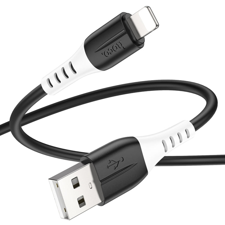 hoco X82 2.4A USB to 8 Pin Silicone Charging Data Cable,Length: 1m
