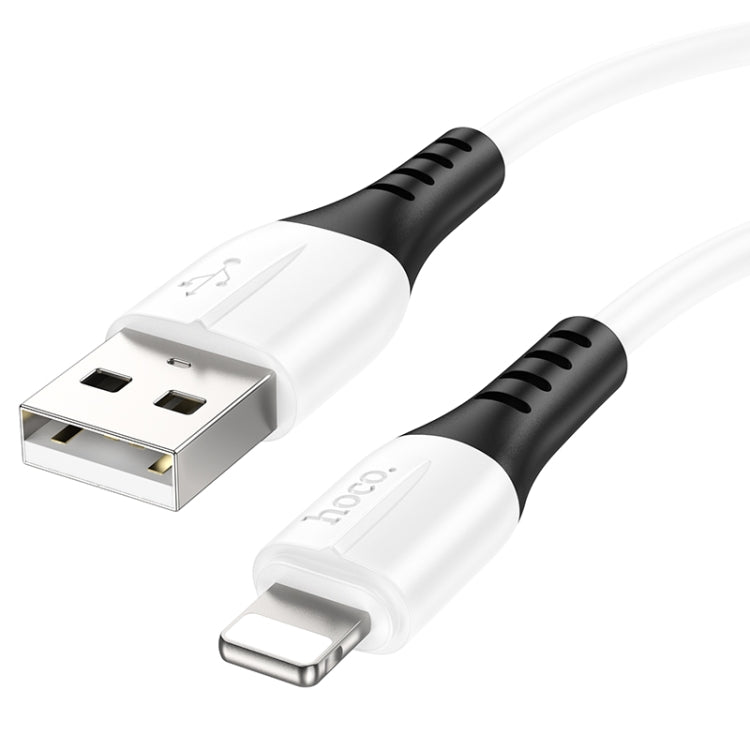 hoco X82 2.4A USB to 8 Pin Silicone Charging Data Cable,Length: 1m