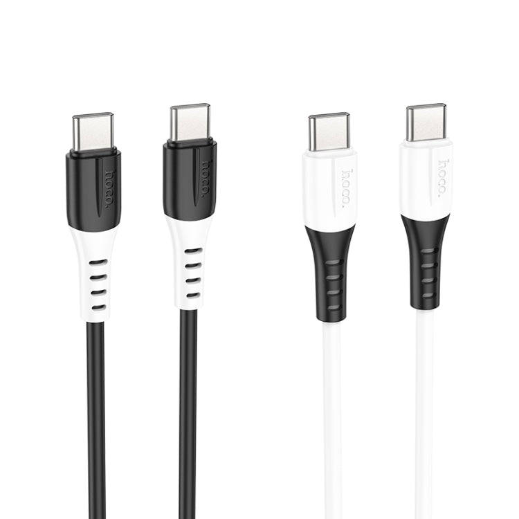 hoco 60W X82 3A USB-C / Type-C to USB-C / Type-C Silicone Charging Data Cable,Length: 1m
