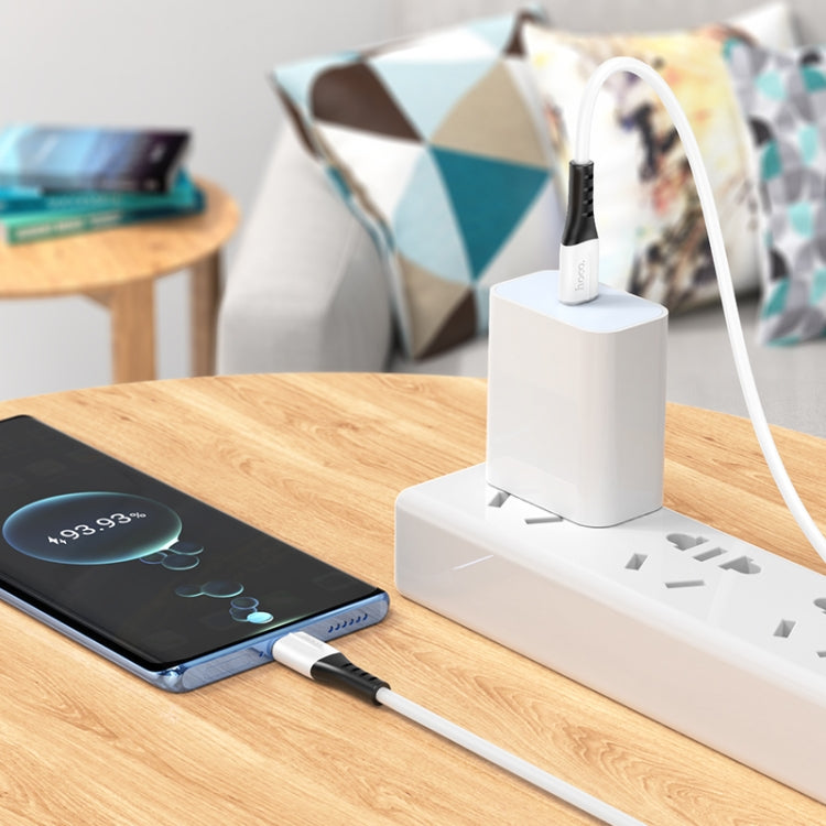 hoco 60W X82 3A USB-C / Type-C to USB-C / Type-C Silicone Charging Data Cable,Length: 1m