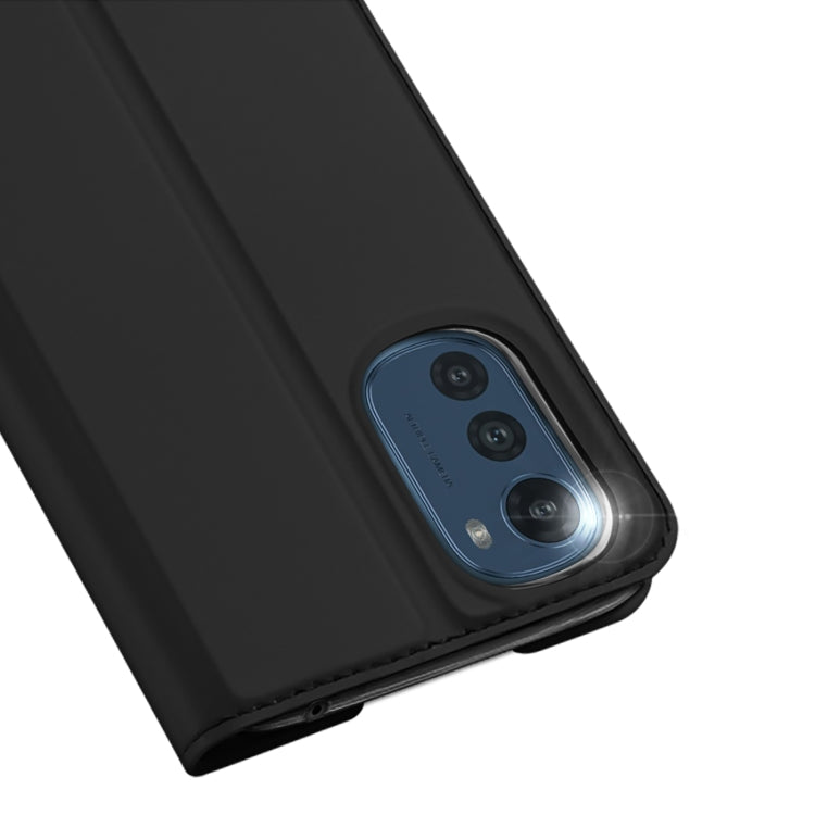 For Motorola Moto E32 DUX DUCIS Skin Pro Series PU + TPU Leather Phone Case