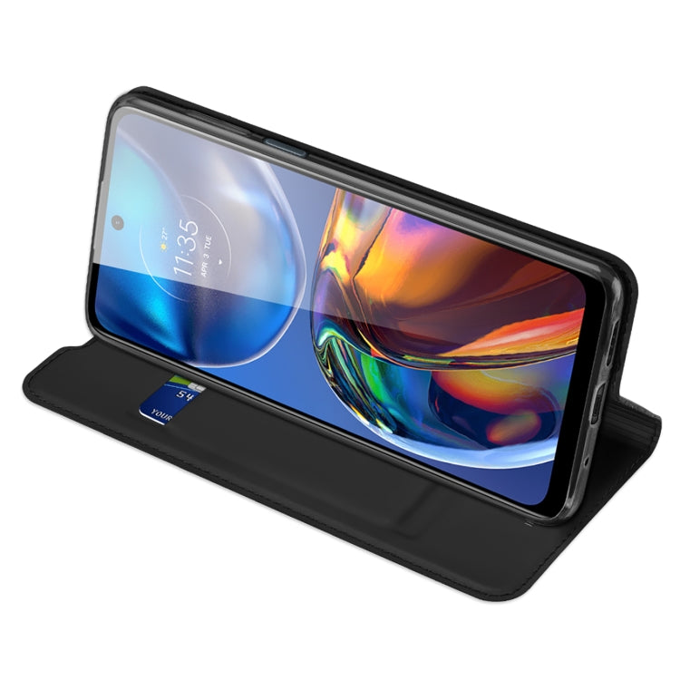 For Motorola Moto E32 DUX DUCIS Skin Pro Series PU + TPU Leather Phone Case