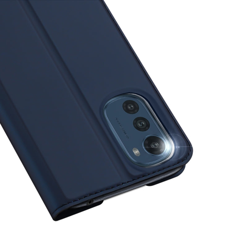 For Motorola Moto E32 DUX DUCIS Skin Pro Series PU + TPU Leather Phone Case